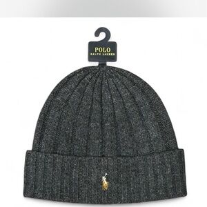 Polo by Ralph Lauren Gray Knit Beanie